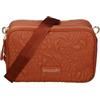 Braccialini Borsa a Tracolla Elegante Polyurethane Marrone Donna Uso Quotidiano Ampio Spazio Interno