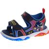Disney Toy Story Mickey Spiderman Sonic Sandalo LED Light Up Slides per bambino/bambino/bambino grande, Web nero, 20 EU