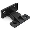 TopHomer Maniglia e corda per telaio per mobili in legno e armadi con fissaggio a vite, colore nero, per pannelli da appendere.