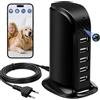 Yadayuki Mini Telecamera Spia HD 1080p,Telecamera Nascosta WiFi Spy Cam Senza Fili 2.4 / 5G,5 Porta USB Caricatore con Microcamera Nascosta con Rilevamento del Movimento/Registrazione in Loop