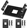 OLRWSLG Staffa AM4, OLRWSLG 3 pezzi Piastra posteriore CPU ABS Staffa socket AM4 Foro di montaggio Passo 90 x 54 mm Supporto dissipatore CPU Nero Staffa di raffreddamento CPU per chipset scheda madre AMD B350