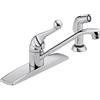 Delta 400LF-WF Classic - Miscelatore monocomando per lavello con spruzzatore laterale abbinato, cromato