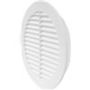 Repa Market Griglia di Ventilazione Rotonda da 150 mm Bianco Griglia di Aerazione in Plastica con Schermo a Maglia Integrato Uscita Aria con Lamelle per Scarico e Alimentazione per Parete o Soffitto