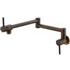 YUESUO Rubinetto Rubinetto da cucina pieghevole a parete Rubinetto per lavello monoforo freddo monoforo Ruota beccuccio pieghevole Ottone cromato dorato