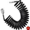 LNSYSNS Tubo Compressore Aria 5 m PU Nero Ø 6,5x10 mm Raccordo 1/4 Europeo | Diametro Interno 6,5 mm ed Esterno 10 mm, Raccordo Rapido 1/4, Max 10 Bar, -20°C a 60°C, Anti-Usura, per Compressori