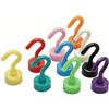 TriUnytion Ganci Magnetici Colorati, 10 Pezzi Ganci Magneti Neodimio 5 kg/11 lb Calamite Potenti per Cucina, Camera da Letto, Frigorifero, Forno a Microonde (10 Colori)