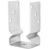 BK SHOP 6 supporti per pali a forma di U, in rilievo da avvitare, base di supporto 91 x 150 x 60 mm, ancoraggio per pali in legno, per terrazze e recinzioni
