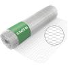Wiltec Rete metallica per recinzione, voliere, gabbie, rete zincata 25 x 0,5 m, maglia esagonale da 50 mm, in acciaio zincato, resistente alle intemperie