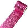 Decotalk Carta da Parati Adesiva Glitterata Rosa Rossa Camera da Letto Della Ragazza 10X600cm Bordo Per Carta da Parati Rosa Per Soggiorno Bordo Adesivo Per Mobili Armadio Libreria Scaffale Tavolo