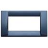 Vimar Serie Idea - Placca Classica 4 Modulo metallo blu cobalto