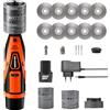 kswiown Batteria al Tungsteno Elettrodi TIG Grinder 12V Tungsteno Grinder, 6 Dimensioni 8 Angoli, con 10 Titanio Rivestito Diamante Mole e 3 Mandrini CNC, Multi-angolo e Offset (con Batteria e Caricabatterie)