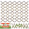 SOL 6 graticci da giardino per piante rampicanti, 150x30 cm, tralicci da giardino espandibili, tralicci per recinzioni, pannelli per recinzioni, traliccio da giardino, traliccio da parete