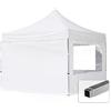 TOOLPORT Gazebo Pieghevole Giardino 3x3m - 4 Laterali Alluminio Telo Idrorepellente Padiglione Mercati Sagre Bianco