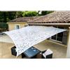 WERKA PRO Telo d'ombra Forato Bianco 3 x 3m