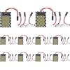 QAUBEN Confezione da 10 luci a LED per interni auto 3014 48 SMD, luce di lettura per targa, luce da soffitto per tetto, luce da mappa con adattatori BA9S T10 Festoon, bianco (DC 12-24 V)