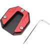 AOWINHIT Piastra di Supporto per cavalletto Laterale per Moto, Supporto Universale per cavalletto per Moto con Chiave Esagonale per Moto e Bici universali