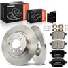 Frankberg 1 set freni incl. 2 dischi freno + 4 pastiglie freno posteriori | Compatibile con: Tipo Saloon 356 357, 500L 351 352, Tipo Hatchback 356 357, Adam M13, Tipo Estate 356 357, Corsa E X15