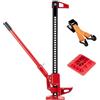 Wiltec Binda fuoristrada - Set per ATV rimorchi, con farm jack fino a 3000 kg, piastra di appoggio e adattatore per sollevamento ruote