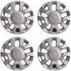 Generico Set 4 Copricerchi 13 Pollici Compatibili con Chevrolet Matiz - Coppe Ruota Universali per Cerchi in Ferro - Design Elegante, Montaggio Rapido, Colore Silver