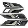 JSRVQKMS Maniglia Porta Interna Maniglia Porta Interna con Guida A Sinistra per VW per Passat B5.5 2005-2008 per Skoda per Superb MK1 3U 2001-2008 3U1837221(1SET-4PCS)