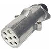 Sertplas Connettore a 7 poli 24 V tipo S contatti a vite in alluminio, adattatore per gancio di traino per camion..