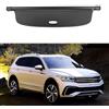 TANGTX Auto Copertura Bagagliaio Retrattile per VW Tiguan Allspace 2018-2022, Posteriore Tronco Privacy Cappelliera Cargo Cover Parasole Tenda Coperture