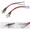 OUSHI H1 Presa Per Cablaggio Adattatore, H1 Connettore Maschio Convertitore A Diodo Singolo Cablaggio Per Conversione Lampadine H1 LED (Confezione Da 2)