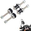 AUFER Kit di fissaggio per moto compatibile con Sportster XL 883 1200 2004-2020 Sissy Bar Montaggio Dado a Vite