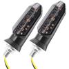 Baceyong 2Pz Frecce LED Moto 12V M8 Fumé Luce Ambra Indicatori | Frecce LED Moto 12V M8 con Lente Fumé e Luce Ambra, compatibile con Honda Suzuki Kawasaki Yamaha Scooter