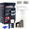KUIRUNRX® Kit di Ripristino Fari Auto, Spray Liquido Lucidante per Fari Gialli o Opachi, Trattamento Professionale per Fanali Anabbaglianti Ossidati e Sbiaditi, Facile da Usare (180ml)
