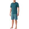 Schiesser Casual Essentials Set di Pigiama, Verde, 60 Uomo