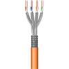 Ewent IM1227 100m Bobina Cavo di Rete Ethernet CAT.7|LSZH|S-FTP|AWG23/1|CU Rame puro solido|CPR,Classe B2ca&Eca|10GBit Ethernet|1200MHz|ideale per PC,Router,Modem,Switch,TV,PS5,Xbox, ARANCIO 100 Metri