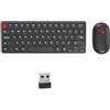 DLUKENY Tastiere sottili con silenti Combo 2.40G Ricevitore 64Keys Layout Per Computer Laptop Tastiere E Combo