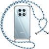 Pnakqil Cover per Xiaomi Redmi Note 15 5G/4G/Poco M8 con Cordino, Trasparente Custodia con Laccio Tracolla Cellulare Girocollo Collana Protettiva per Redmi Note 15 5G/4G 6,77 Pollic, Blu