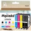Sqwekd Cartucce d'inchiostro Compatibili per Epson per 603XL per Epson XP-2100 WF-2810 WF-2830 XP-3100 XP-2150 XP-4100 XP-3150 WF-2820 XP-2105 XP-3105 WF-2840 (2 Nero, 1 Ciano, 1 Magenta, 1 Giallo)