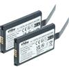 vhbw 2x batteria sostituisce Datalogic BP07-000110, 94ACC1368, BP08-000600, BP08-00011A per lettore di codici a barre, POS (1000mAh, 3,7V, Li-Ion)