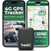 Tracki Pro GPS Tracker per Auto - Localizzatore Satellitare Magnetico Impermeabile 4G LTE, Batteria Fino a 7 Mesi, Distanza Illimitata, Notifiche, Geolocalizzatore Veicolo Nascosto (con Abbonamento)