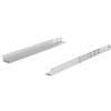 Tecmojo Guide per Rack Server 1U,Ripiano per Rack a 4 Montanti per Server/UPS/HPE/PowerEdge, Ripiano Scorrevole per Montaggio su Rack con Profondità Regolabile da 530mm a 812mm,Portata 100kg, Argento