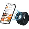 FITPADDY Fascia da Braccio Magnetica Compatibile MagSafe per Smartphone - Supporto Smartphone Sportivo con Rotazione 360°, Magnete N52, Fascia Regolabile per Running, Palestra, Fitness e Allenamento