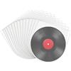 FIUTEKO 100 custodie per dischi in vinile, per dischi in vinile, antistatici, da 7 pollici, rivestimento interno in LDPE, semitrasparente, protezione per la raccolta di vinile e gli amanti della musica