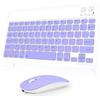 Nsyee Tastiera e mouse Bluetooth, tastiera wireless compatta universale, tastiera portatile ricaricabile per iPad/Samsung/tablet/iOS/Android/Windows, layout UK