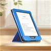 Andy Case Custodia per Kindle Paperwhite da 6 (5a/6a/7a generazione) (2012/2013/2015, modello: EY21 & DP75SDI) - Smart Cover sottile in pelle PU con supporto pieghevole e accensione automatica (celeste)