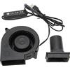 ASHATA 9733 97mm X 97mm X 33mm 5V USB Blower Ventola di Raffreddamento Senza Spazzole, Ventole Micro Mini USB da 5 Volt, modalità a 3 velocità 3800 RPM 22 CFM Ventola di Raffreddamento