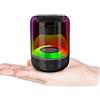 Al salama Mini altoparlante corano, custodia trasparente 3D con luce ad onda d'acqua, Bluetooth 5.0, suono surround HD a 360° e basso, APP/telecomando, 18 recitatori e 15 lingue