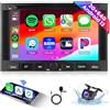 Hodozzy 2GB+64GB Android Autoradio per Peugeot 3008/5008 Citroen Berlingo Partner 2010-2016 con Carplay Android Auto, Hodozzy 2 Din 7 Pollici Touchscreen Stereo GPS Wifi Bluetooth DSP FM/RDS Radio+Telecamera