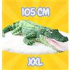 Coccodrillo Peluche di coccodrillo XXL 105 CM animale di peluche gigante
