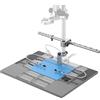 LINKMICRO Plus Base di estensione per microscopio digitale e kit di strumenti di saldatura per supporto per microscopio digitale a 3 lenti, tappetino per saldatura per aiutare le mani per la