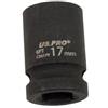 US PRO Tools 3819 - Bussola a percussione da 17 mm, attacco da 1/2, 6 punti, singola esagonale