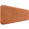 DHOME Testiera Imbottita Liscia Arrotondata in Velluto Premium per Parete Acustica Testate Letto Fonoassorbenti Camera da Letto (Arancione, 160cm)