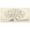 Giallobus - Quadro - 01 - Capezzale Moderno - Sacra Famiglia e Albero della Vita - Beige - Vetro Acrilico - 140x70 - Pronto da Appendere - Quadri Moderni per la casa